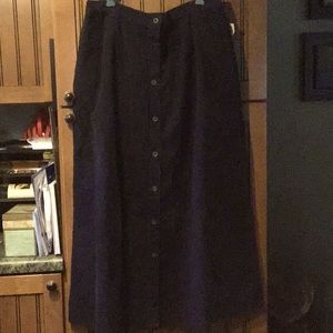 Marked Down -NWT Button Front Corduroy Skirt